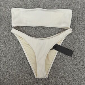NWT Triangl White Bikini Set